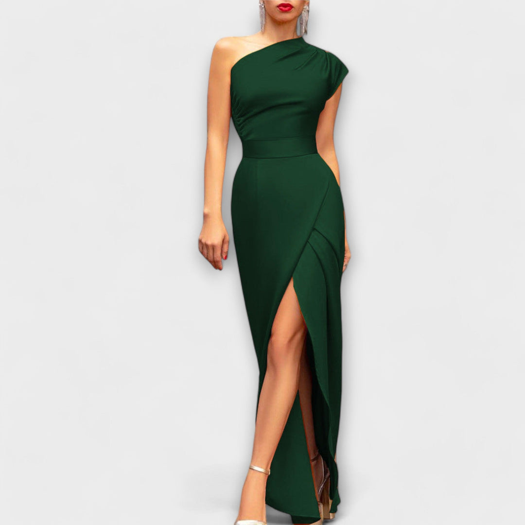 Ella | Elegant asymmetrisk aftenkjole