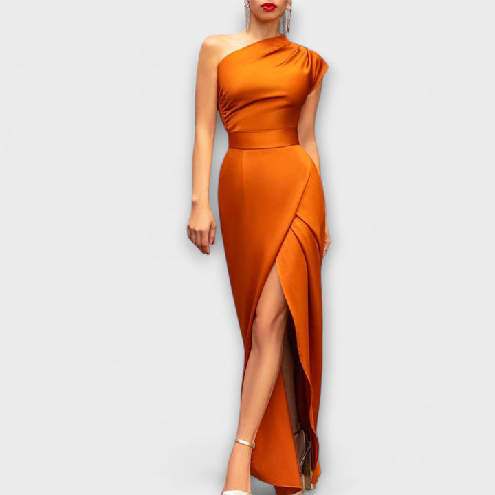 Ella | Elegant asymmetrisk aftenkjole